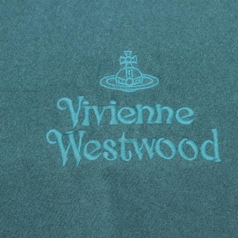 Vivienne Westwood Scarf Wool Green Auth am8369 - Picture 4 of 13